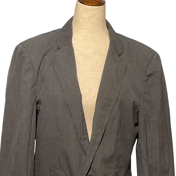 Armani Exchange Men's Black Pinstripe Blazer - Picture 3 of 8